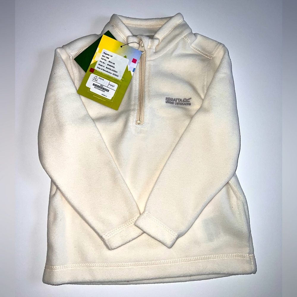 BNWT Regatta Great Outdoors Polar Bear Fleece (cream)  size-3-4 years